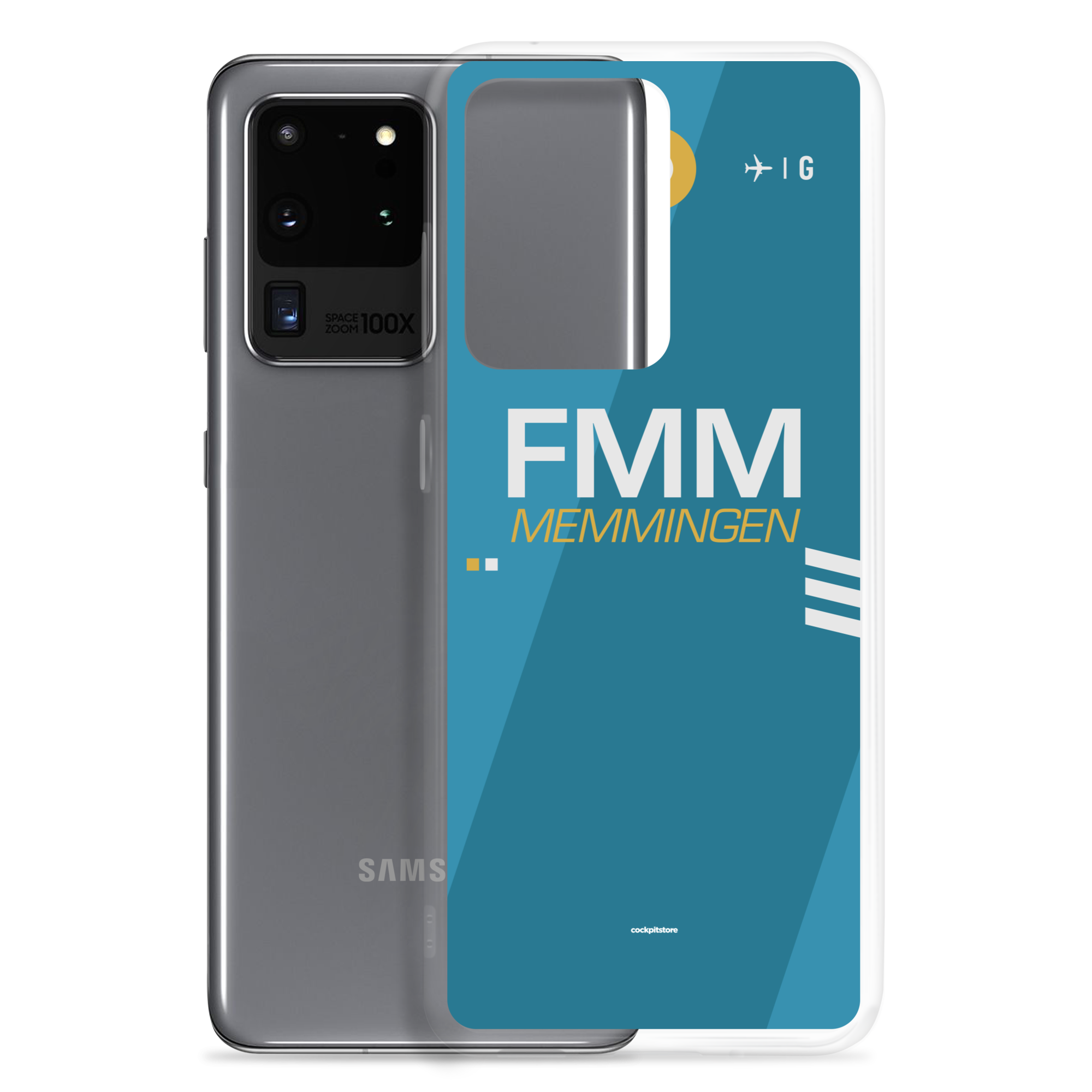 FMM - Memmingen Samsung-Handyhülle mit Flughafencode