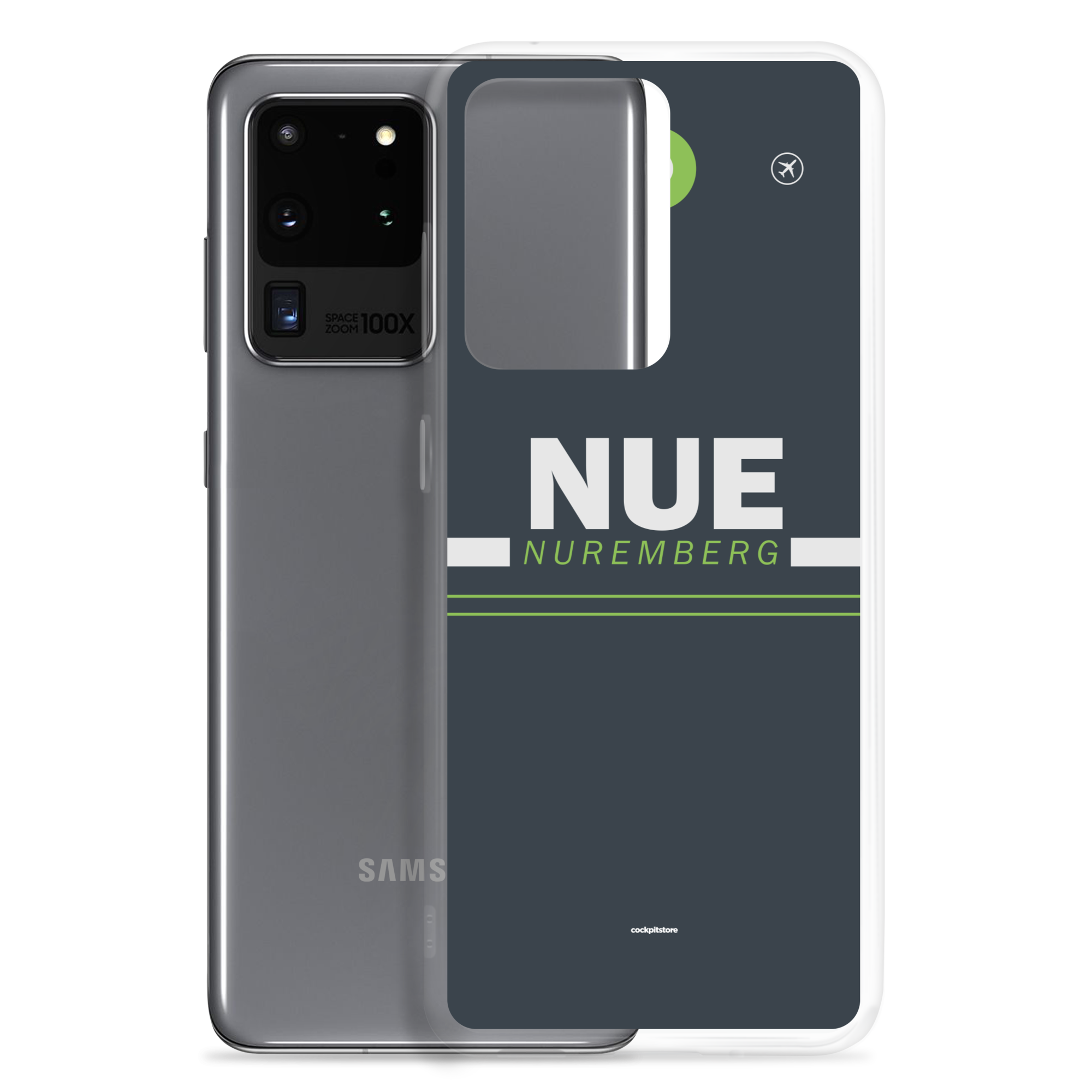 NUE - Nuremberg Samsung-Handyhülle mit Flughafencode