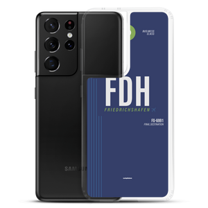 FDH - Friedrichshafen Samsung-Handyhülle mit Flughafencode