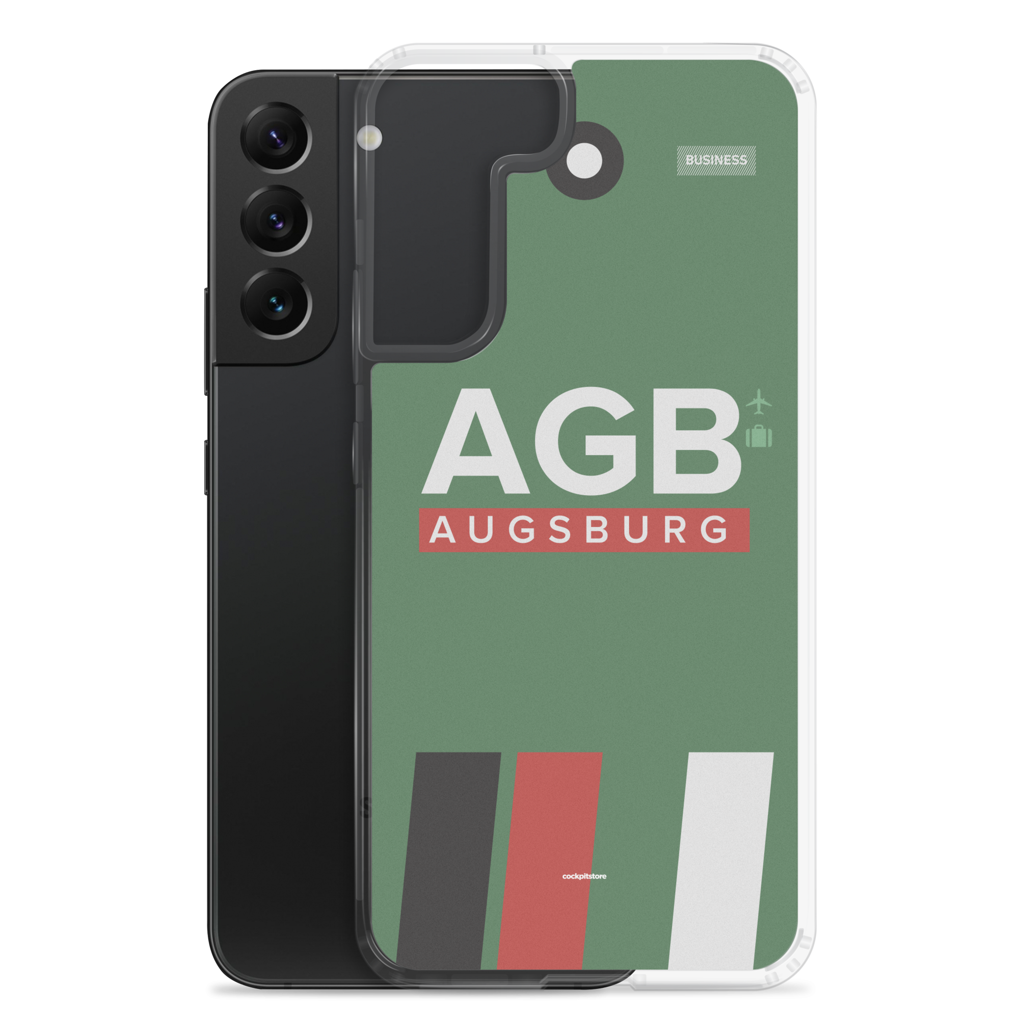 AGB - Augsburg Samsung-Handyhülle mit Flughafencode