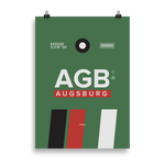 Lade das Bild in den Galerie-Viewer, AGB - Augsburg Premium Poster
