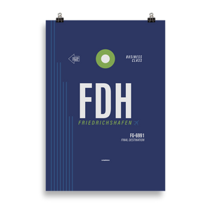 FDH - Friedrichshafen Premium Poster