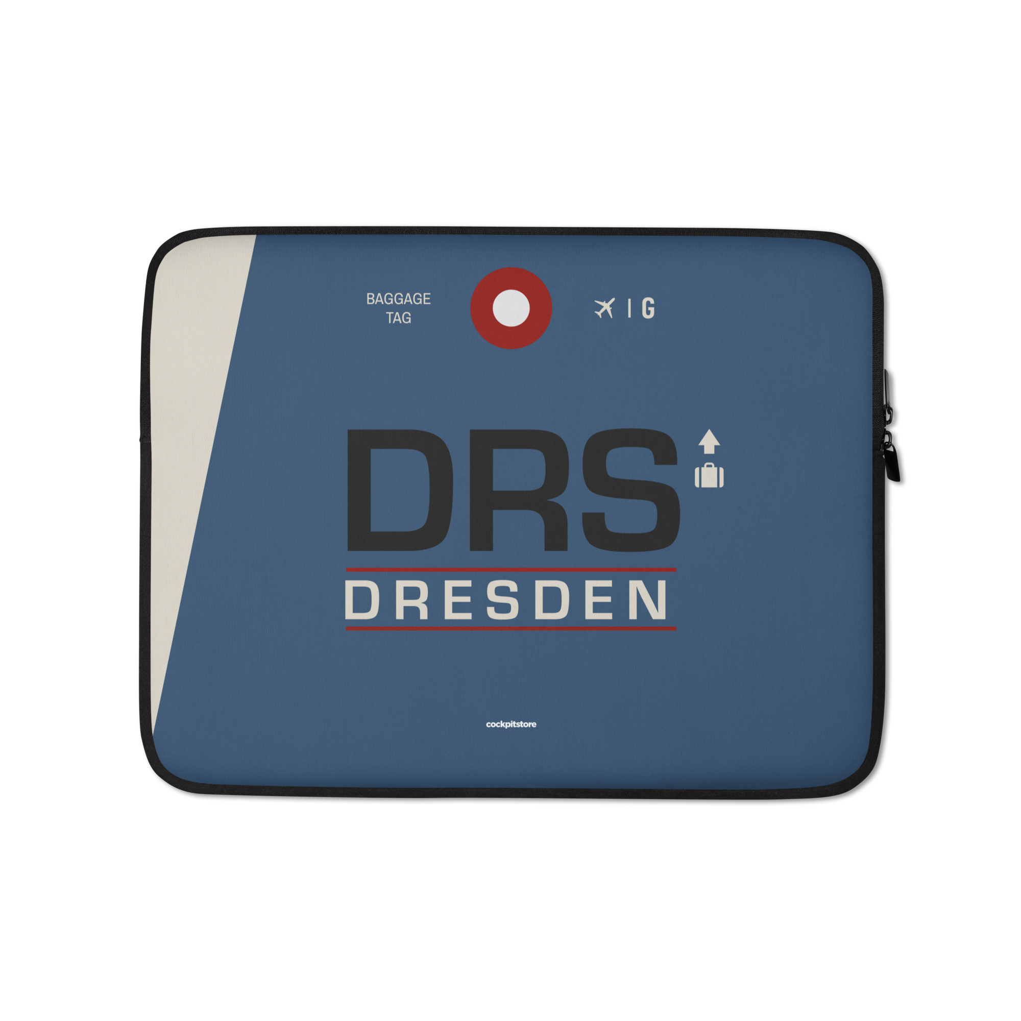 DRS - Dresden Laptop Sleeve Tasche 13in und 15in mit Flughafencode