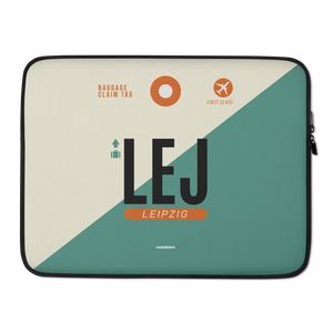 LEJ - Leipzig Laptop Sleeve Tasche 13in und 15in mit Flughafencode