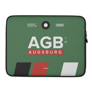 AGB - Augsburg Laptop Sleeve Tasche 13in und 15in mit Flughafencode