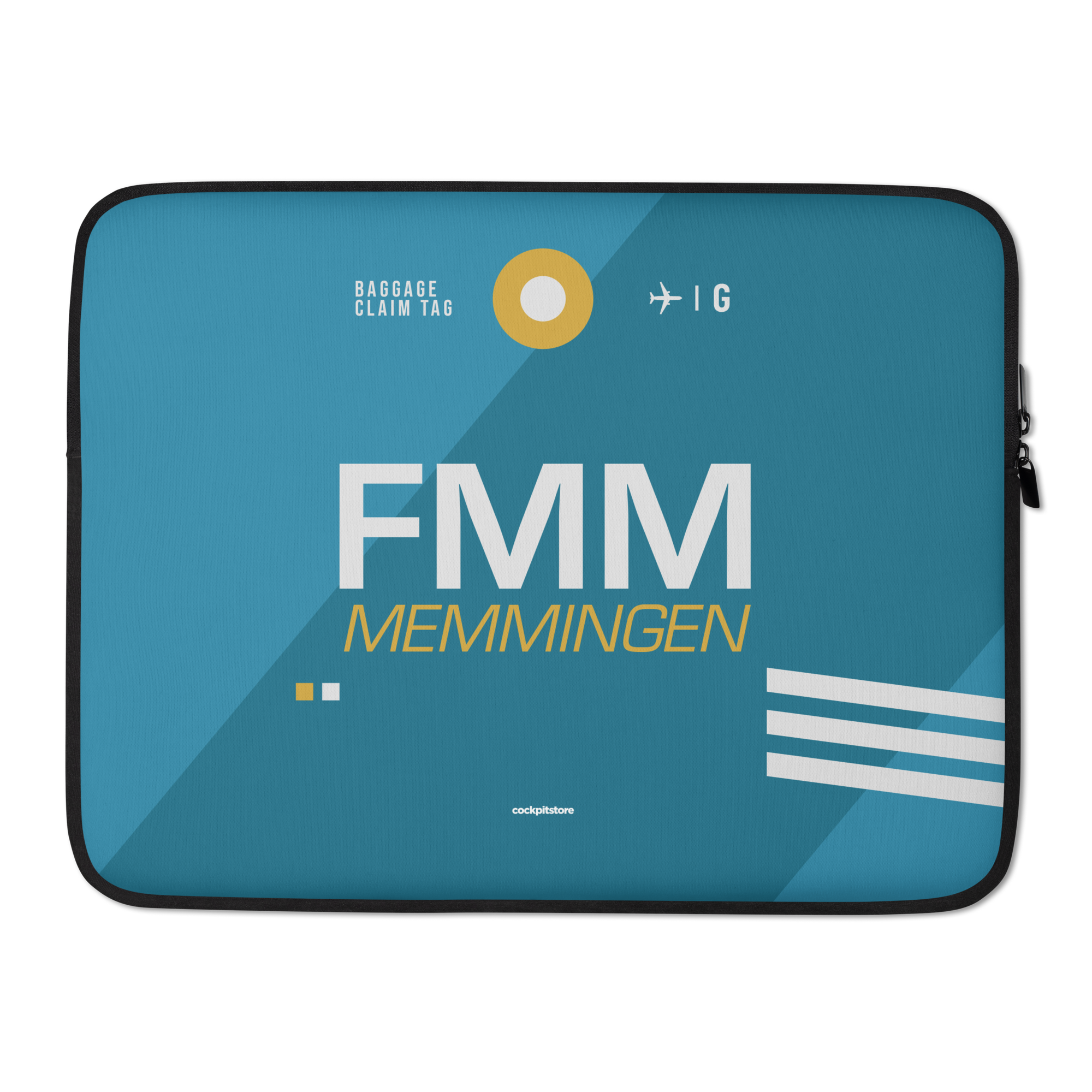 FMM - Memmingen Laptop Sleeve Tasche 13in und 15in mit Flughafencode