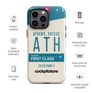 ATH - Athens iPhone Tough Case mit Flughafencode