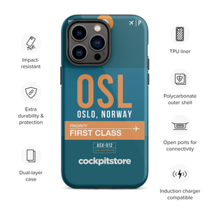 OSL - Oslo iPhone Tough Case mit Flughafencode