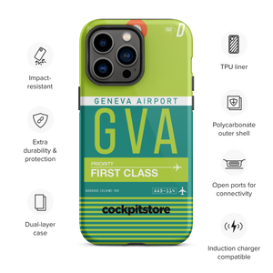 GVA - Geneva iPhone Tough Case mit Flughafencode