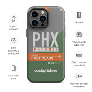 PHX - Phoenix iPhone Tough Case mit Flughafencode
