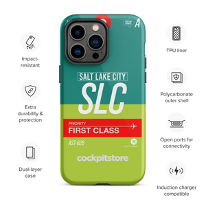 SLC - Salt Lake City iPhone Tough Case mit Flughafencode