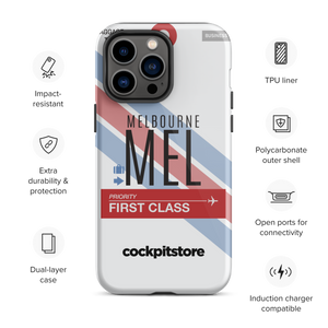 MEL - Melbourne iPhone Tough Case mit Flughafencode