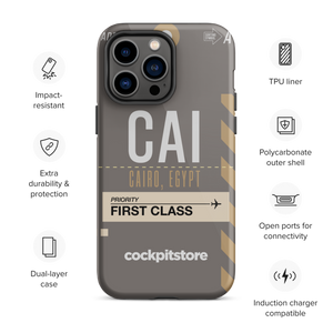CAI - Cairo iPhone Tough Case mit Flughafencode