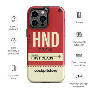 HND - Haneda iPhone Tough Case mit Flughafencode