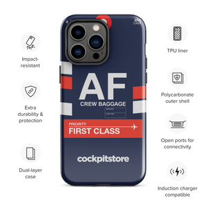 AF iPhone Tough Case mit Flughafencode