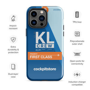 KL iPhone Tough Case mit Flughafencode