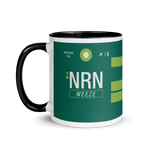 Load image into Gallery viewer, NRN - Weeze Flughafencode Tasse mit farbiger Innenseite
