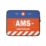 Lade das Bild in den Galerie-Viewer, AMS - Amsterdam Laptop Sleeve Tasche 13in und 15in mit Flughafencode
