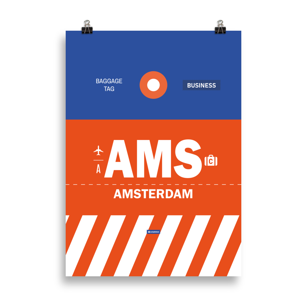 AMS - Amsterdam Premium Poster
