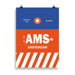 Load image into Gallery viewer, AMS - Amsterdam Premium Poster
