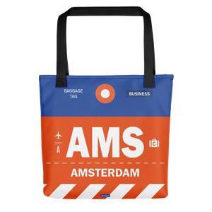 AMS - Amsterdam tote bag airport code