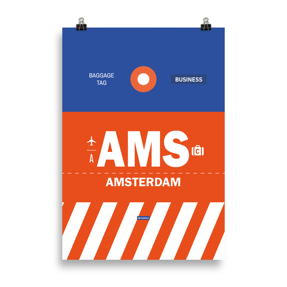 AMS - Amsterdam Premium Poster