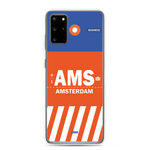 Load image into Gallery viewer, AMS - Amsterdam Samsung phone case with airport code
