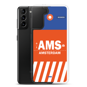 AMS - Amsterdam Samsung phone case with airport code