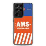 Load image into Gallery viewer, AMS - Amsterdam Samsung phone case with airport code
