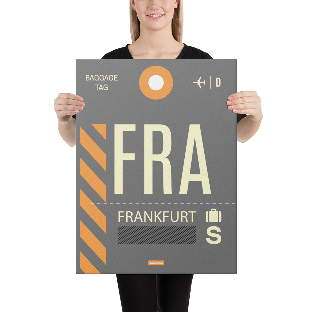 Canvas Print - FRA - Frankfurt Airport Code