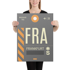 Canvas Print - FRA - Frankfurt Airport Code