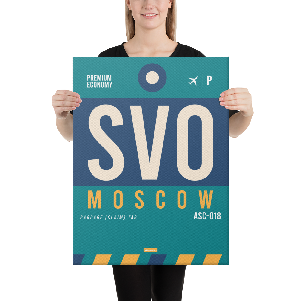 Canvas Print - SVO - Moscow Airport Code