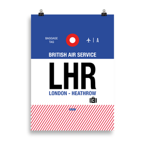 LHR - London - Heathrow Premium Poster