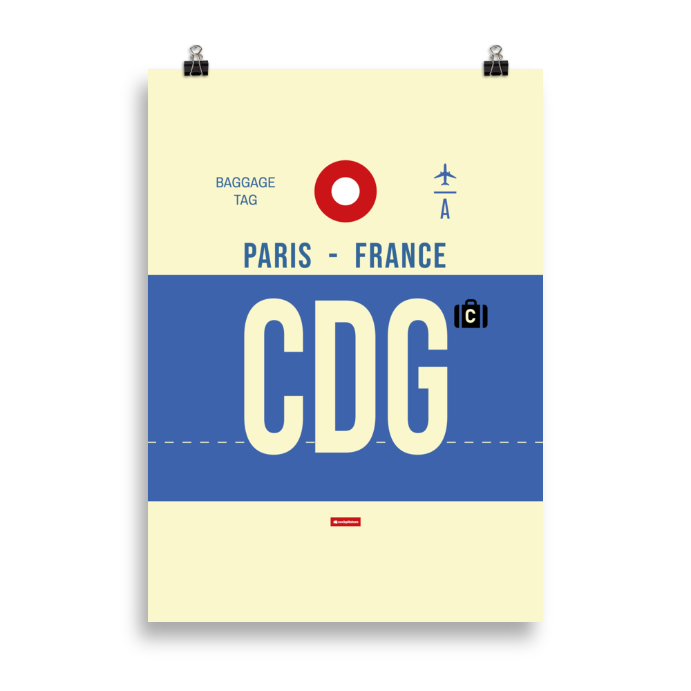 CDG-Paris Premium Poster