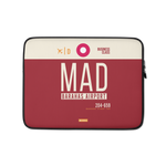 Load image into Gallery viewer, MAD - Madrid laptop sleeve bag 13in and 15in with airport code
