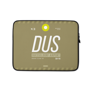 DUS - Düsseldorf laptop sleeve bag 13in and 15in with airport code