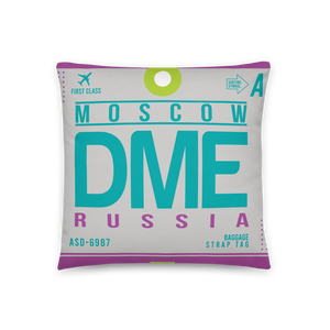 DME - Flughafen Moscow Code Dekokissen 46 cm x 46 cm - personalisierbar