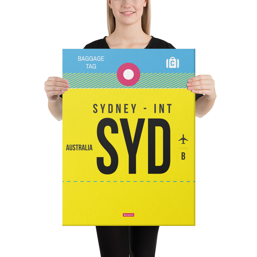 Leinwanddruck - SYD - Sydney Flughafen Code