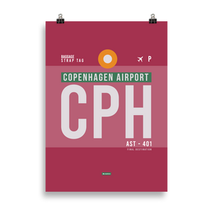 CPH - Copenhagen Premium Poster