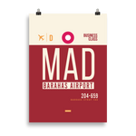 Load image into Gallery viewer, MAD - Madrid Premium Poster
