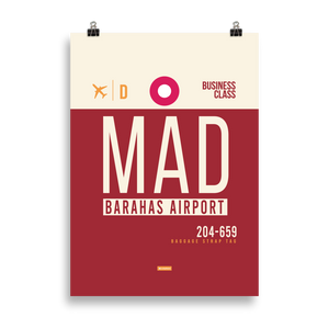 MAD - Madrid Premium Poster