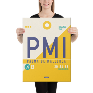 Canvas Print - PMI - Palma De Mallorca Airport Code