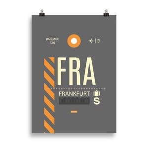 FRA - Frankfurt Premium Poster