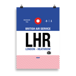 Load image into Gallery viewer, LHR - London - Heathrow Premium Poster
