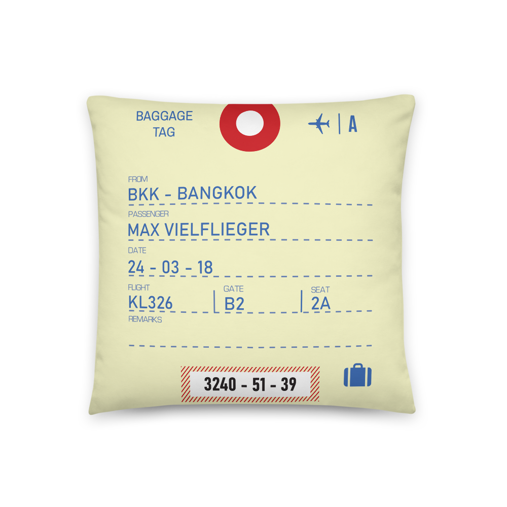 CDG - Paris Airport Code Throw Pillow 46cm x 46cm - Customizable