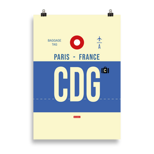 CDG-Paris Premium Poster