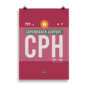 CPH - Copenhagen Premium Poster