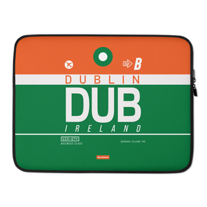 DUB - Dublin Laptop Sleeve Tasche 13in und 15in mit Flughafencode