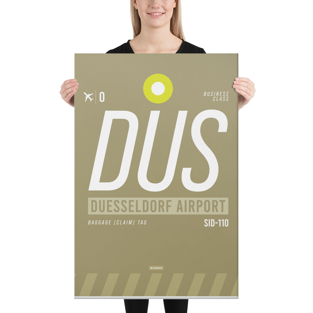 Canvas Print - DUS - Dusseldorf Airport Code