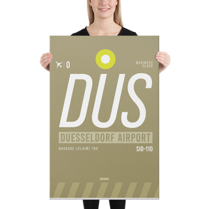 Leinwanddruck - DUS - Düsseldorf Flughafen Code
